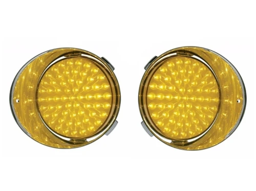 Freightliner Century Daytime Running Lights Amber LED Amber Lens One Set LT & RT