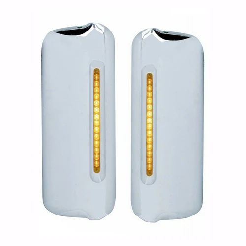 Freightliner Mirror Cover with 14 LED Light Bar, Set