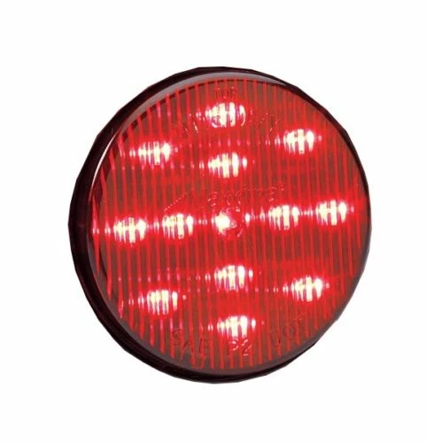 Maxxima 2-1/2" Round Clearance Side Marker light 13 LED Red LED w/ Red  Lens
