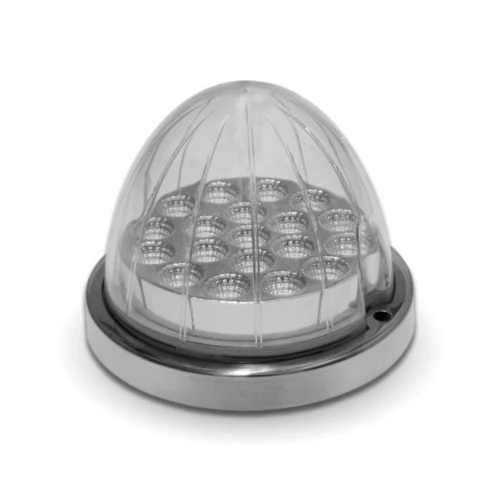 Amber Watermelon (19 LED) Marker Turn Signal Light - Amber Lens - Amber LED