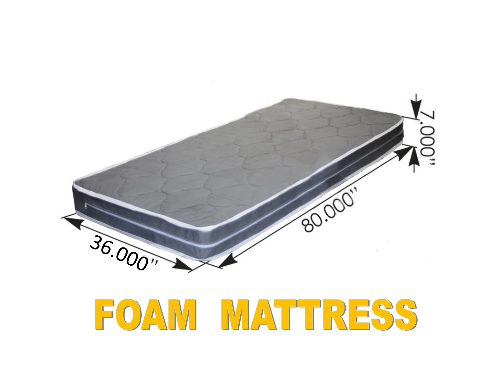 FOAM MATTRESS (36" x 80" x 7")Semi Truck Sleeper Cab Bed RV  