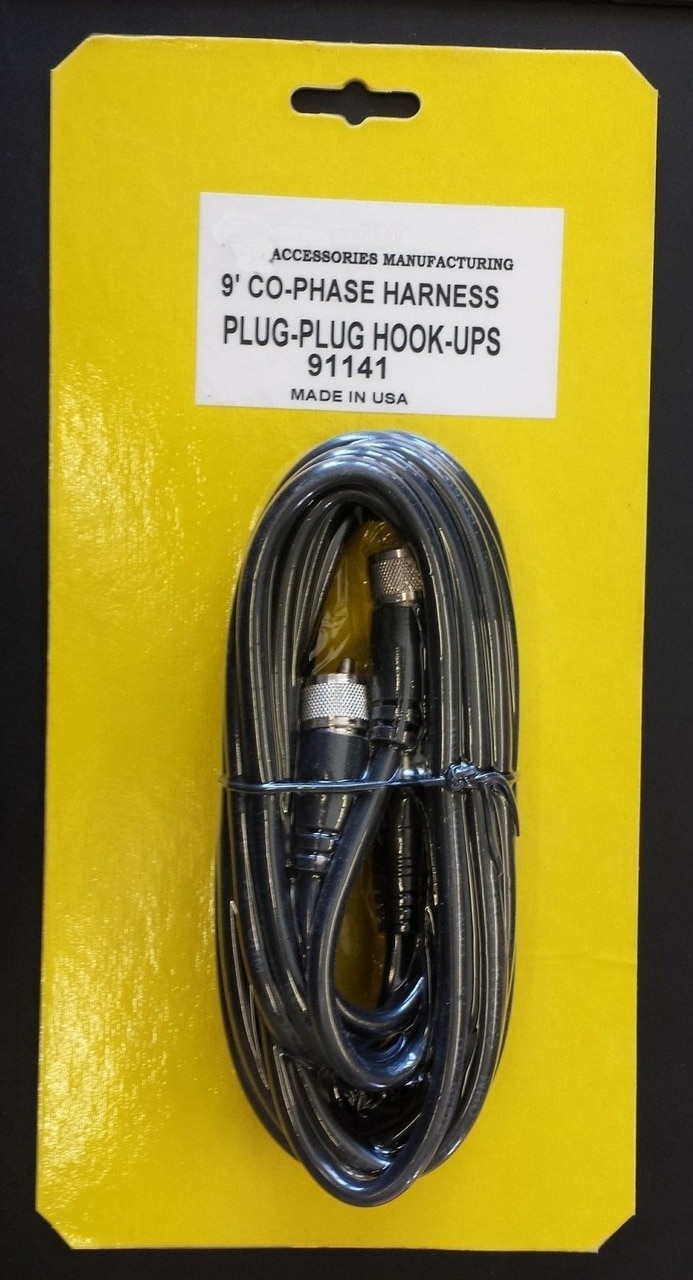9ft (x2) Co-Phase Dual Coax Harness - CB,HAM ANTENNA (PL259)