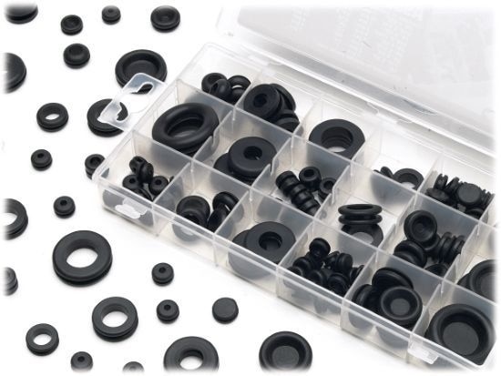 Rubber Grommet Assortment 125pc