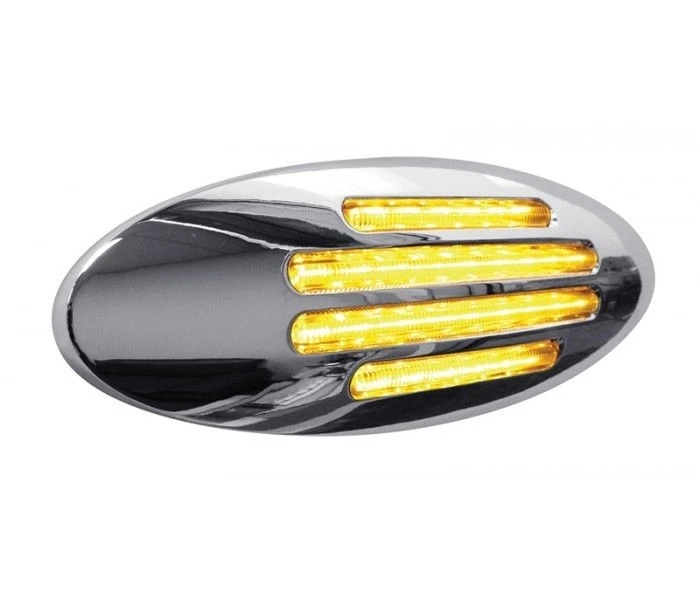 Flatline Marker Light (30 LED) Amber LED with Clear Lens
