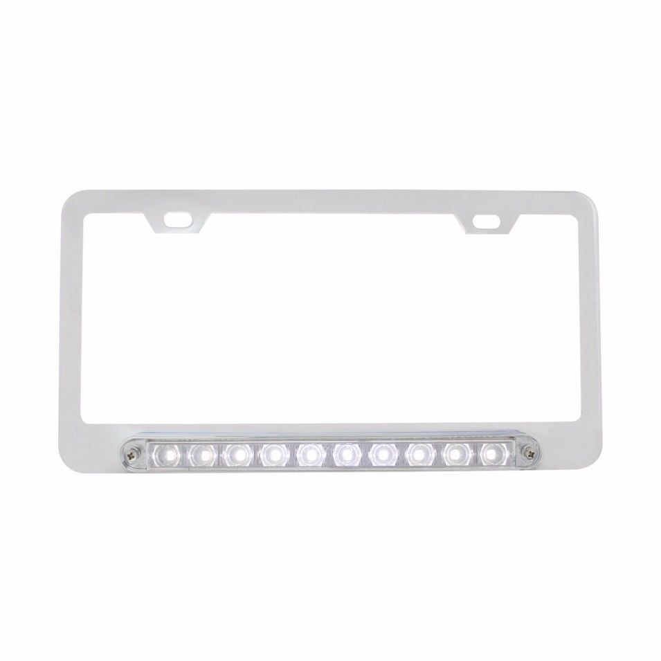License Plate Frame - Chrome Deluxe LED 