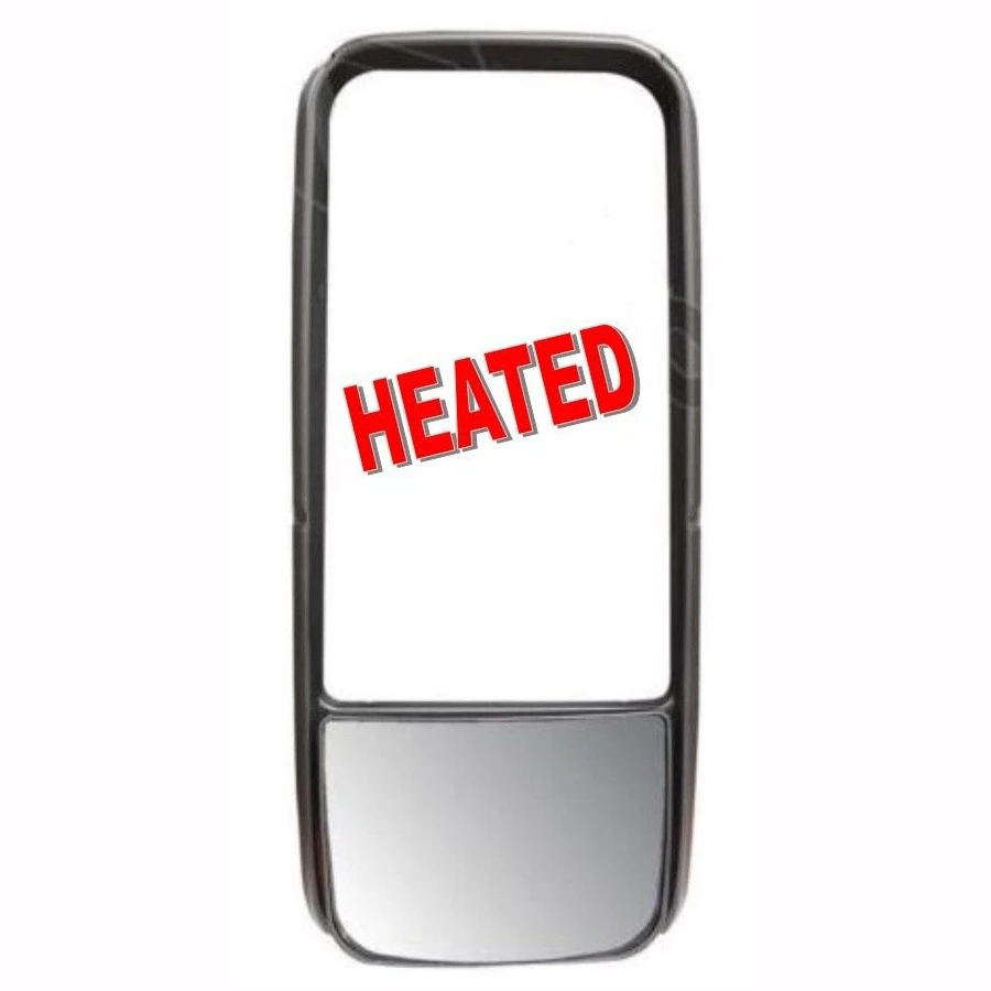 Kenworth T600 T660 T2000 PB 387 Upper & Lower Mirror Glass with Bezel (Heated)