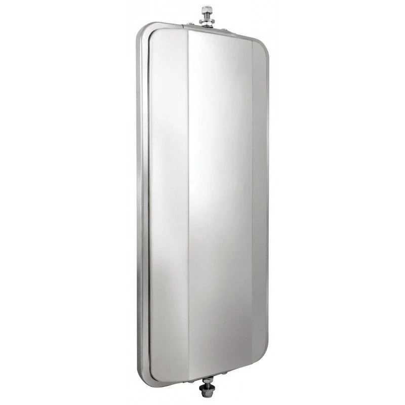 Stainless Steel (HEATED) West Coast Mirror - 7" x 16"