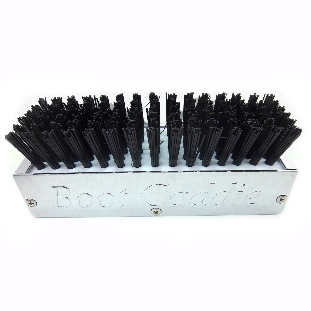 Boot Brush Caddie Black Brush for Peterbilt Kenworth Freightliner Ford, Chrome