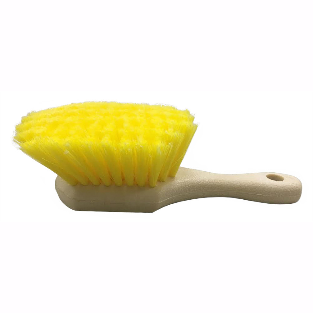 8" Yellow Soft Bristle Fender Brush - Freightliner Peterbilt Kenworth