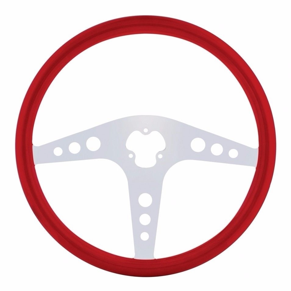 18" GT steering wheel for Peterbilt, Kenworth, Freightliner, International, Red