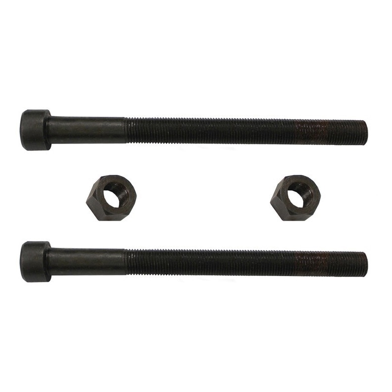 Leaf Spring Center Bolt Pin - 1/2 x 6 (PAIR) Fine Threaded Leaf Bolts with Nuts