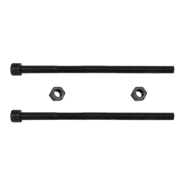 Leaf Spring Center Bolt Pin - 5/16 x 6 (PAIR) Fine Threaded Leaf Bolts with Nuts